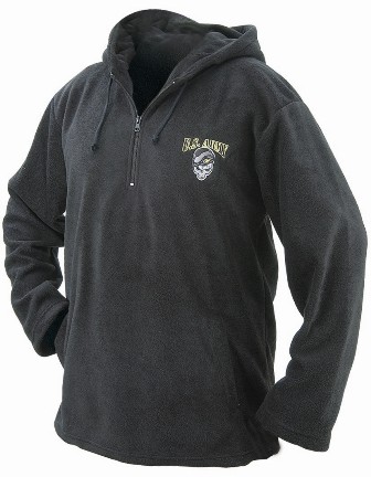 Fleece hoodies with 1/4 zip